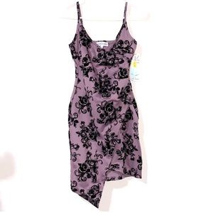 Almost Famous Purple Cocktail Dress Size Small
